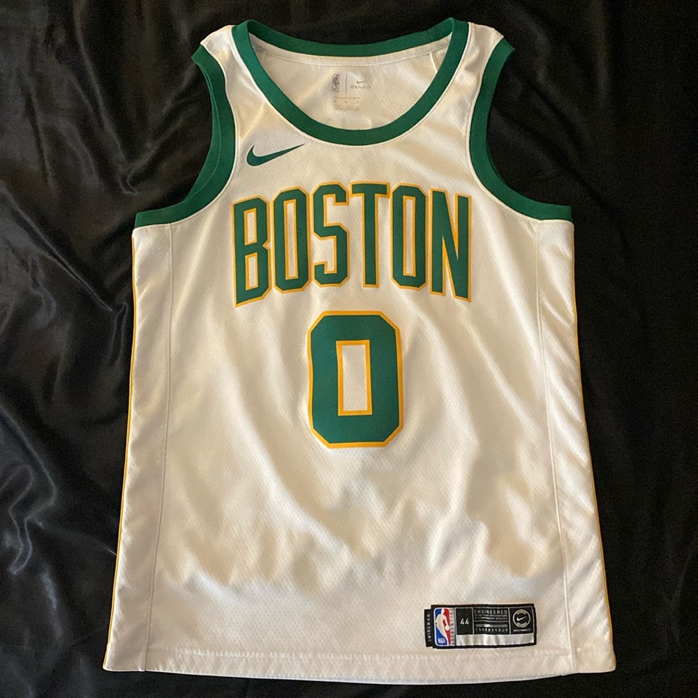 Boston Celtics official Jayson Tatum 2018-2019 city edition jersey Nike Swingman